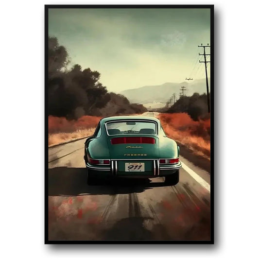 Porsche 911 | Fiery Sunset Drive | Desert Landscape