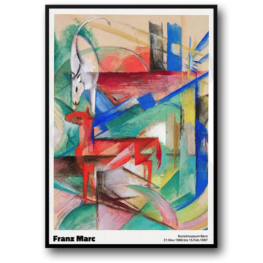 Franz Marc Landscape Art | Animal Theme Poster | Wall Decor | Home Decor | Nature Art Print | Artwork Reproduction