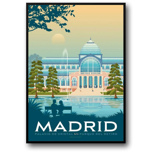Iconic Destinations | Madrid, Spain Poster | Wall Art for Home Decor | Scenic Travel Print | Vibrant Cityscape Artwork | Decorative Spain Poster
