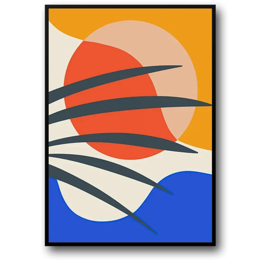 Piet Mondrian Style | Abstract Geometric Art | Untitled No.4 Poster | Modern Wall Decor | Living Room Artwork