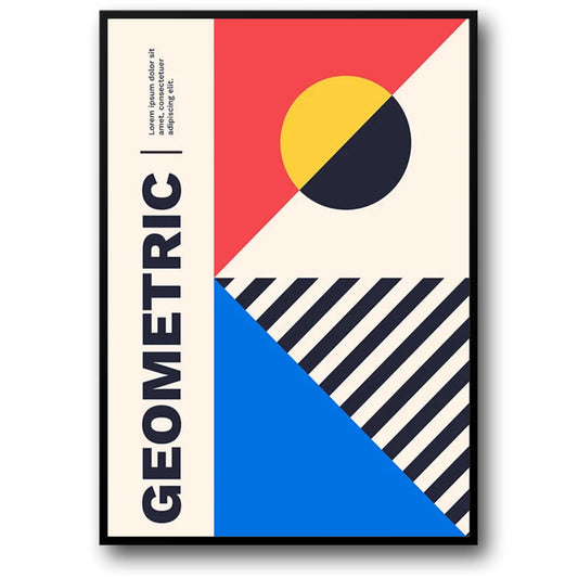 Bauhaus Geometric Art | Modern Abstract | Minimalist Design