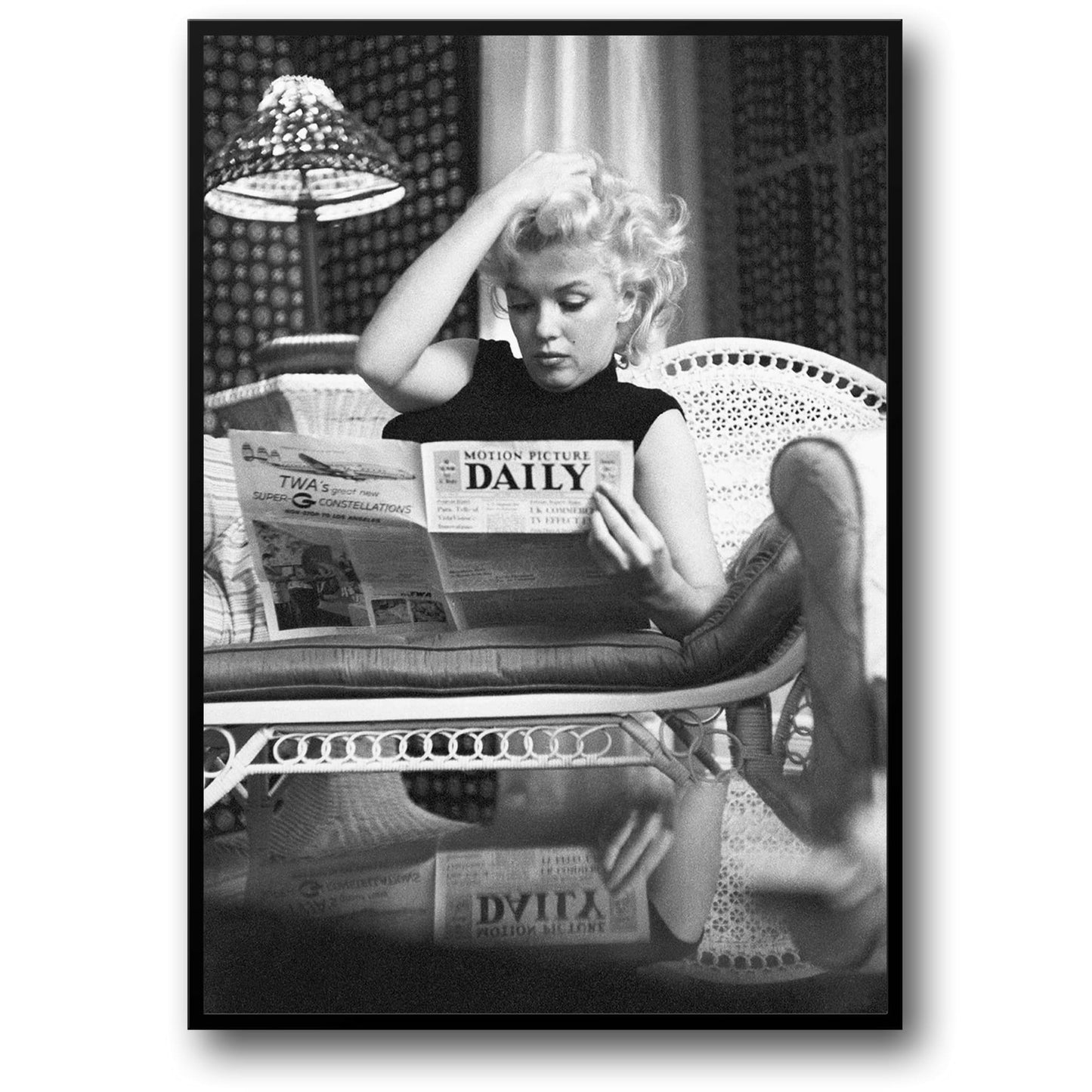 Marilyn Monroe | Iconic Reading Scene | Vintage Photo