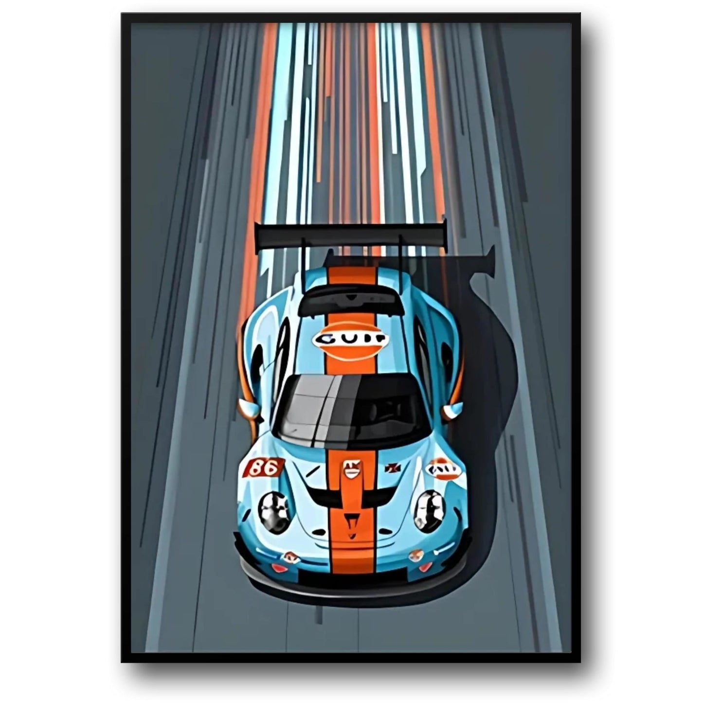 Porsche 911 | Gulf Oil | Vintage Le Mans Style