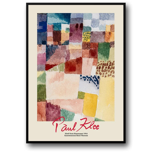 Paul Klee | Motif From Hammamet Poster | Abstract Art | Modern Home Decor | Vibrant Colors | Wall Art