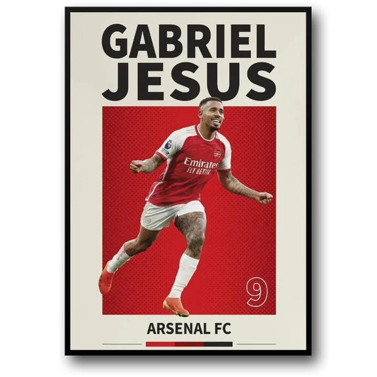 Gabriel Jesus | Soccer Star Poster | Football Legend | Home Decor | Wall Art