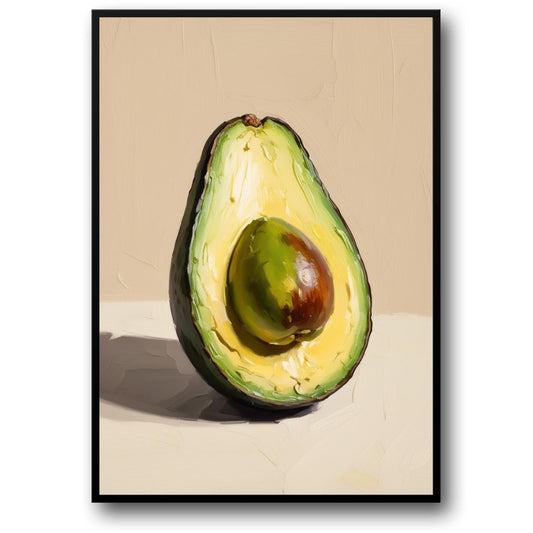 Avocado Art Print | Kitchen Wall Decor | Fruit Poster | Modern Home Decor | Botanical Wall Art | Avocado Illustration | Food Themed Poster
