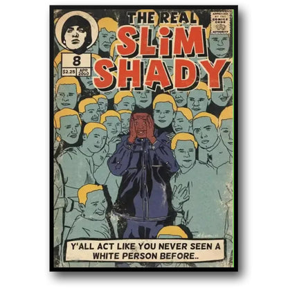 The Real Slim Shady Music Comic Poster