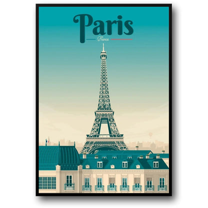 Eiffel Tower Poster | Iconic Paris Landmark | Wall Art Decor | Scenic Views of France | Home Decoration Artwork