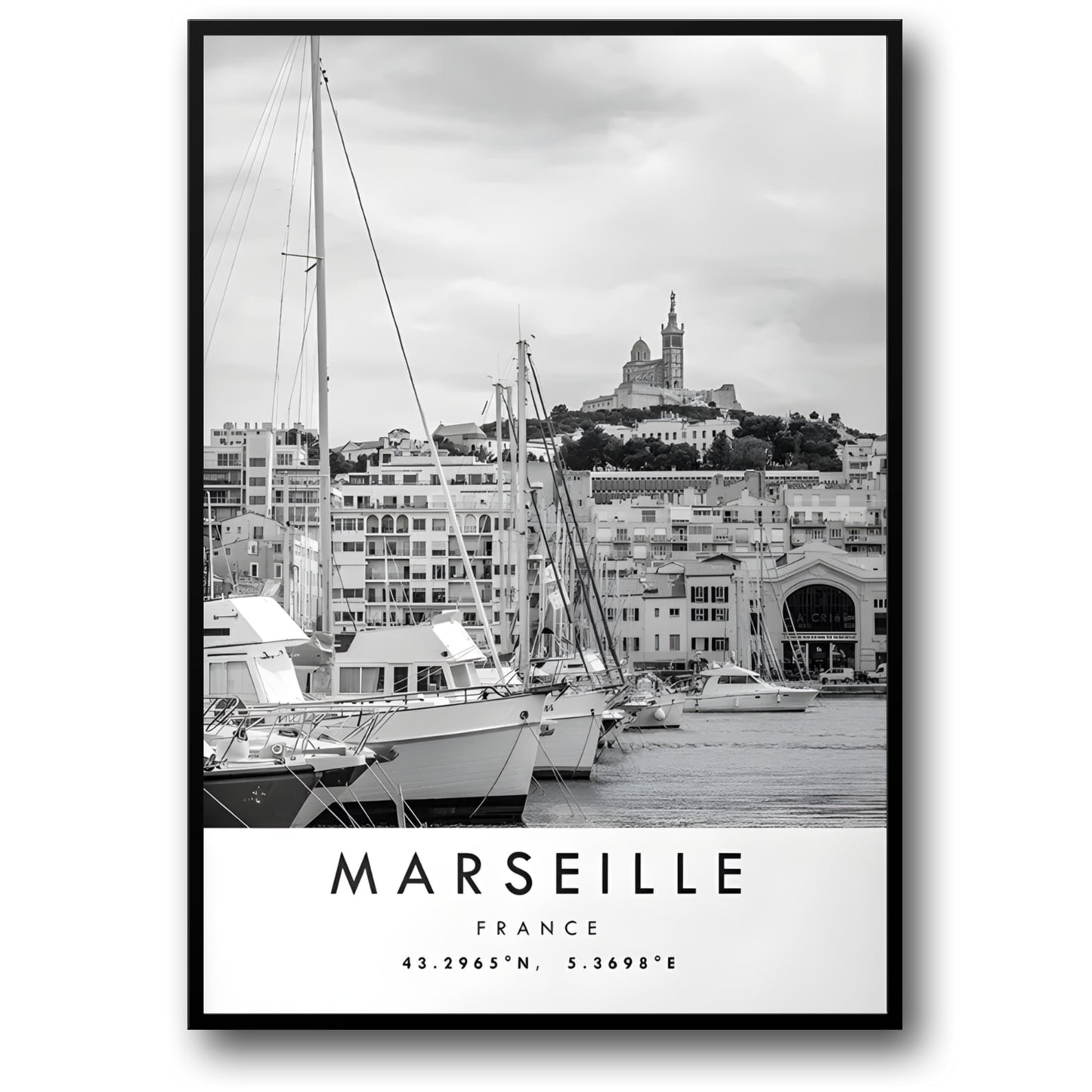 Old Port of Marseille | Historic France Art
