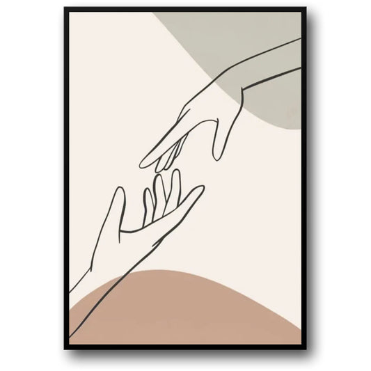 Abstract Organic Shapes | Contemporary Art Poster | Home Decor Wall Art | Modern Geometric Design | Neutral Tones | Creative Artwork | Living Room | Bedroom Decor