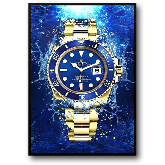 Graffiti Style | Blue Gold Rolex Submariner Design