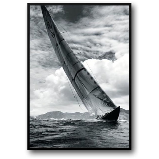 Rough Seas Yacht | Nautical Adventure Art