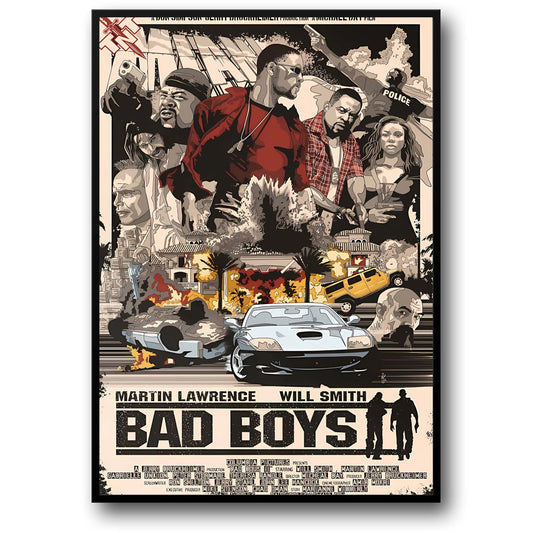 BAD BOYS | Will Smith | Movie Poster