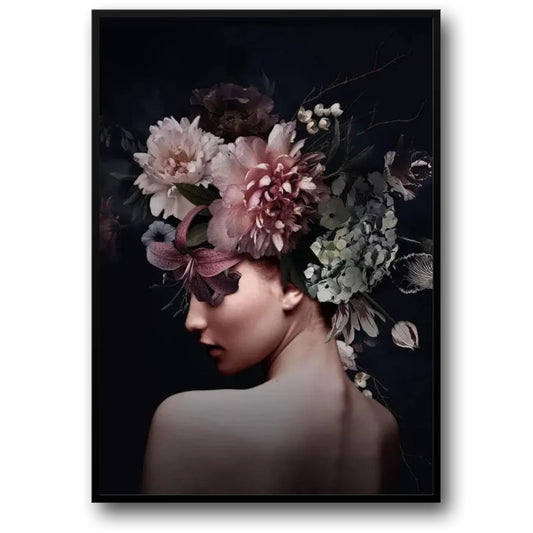 Vintage Floral Woman | Midnight Garden