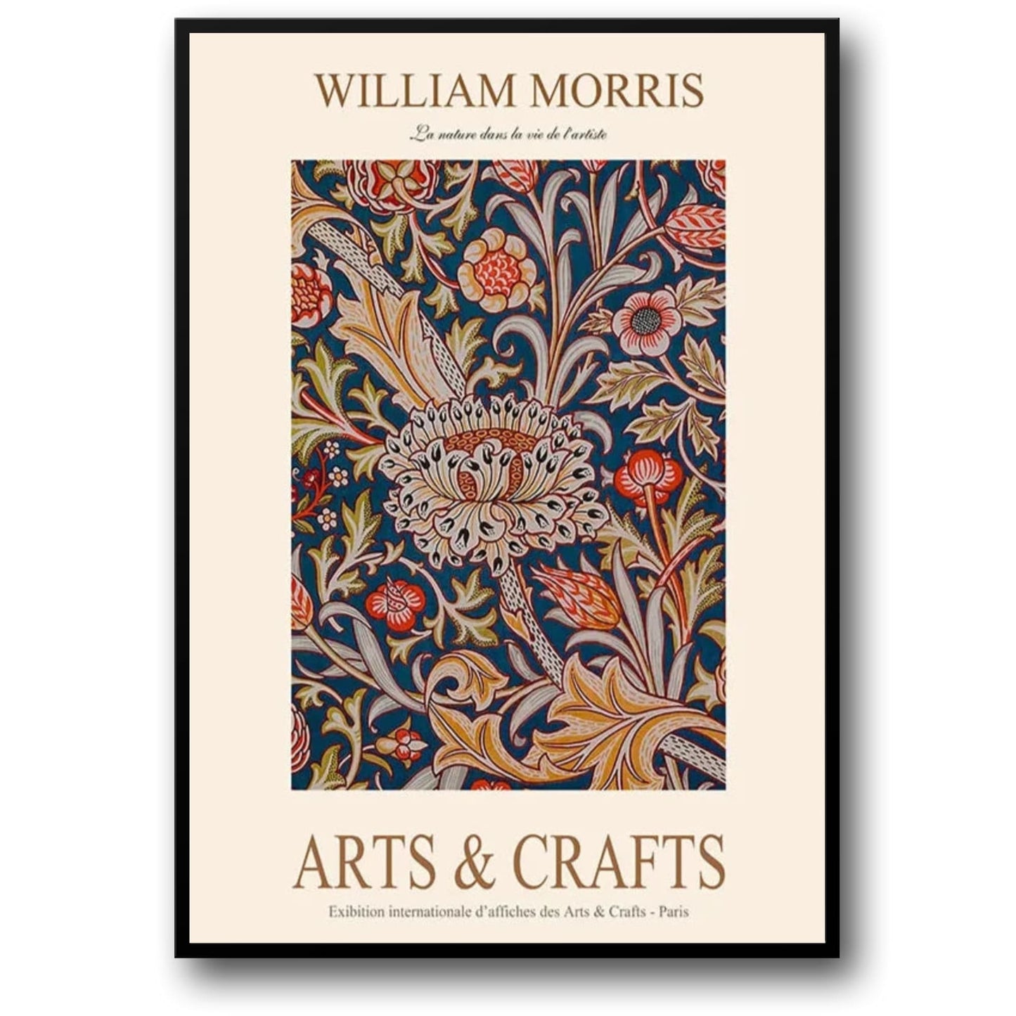 William Morris | Garden Flower Botanic Design | Classic Floral Artwork