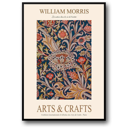 William Morris | Garden Flower Botanic Design | Classic Floral Artwork