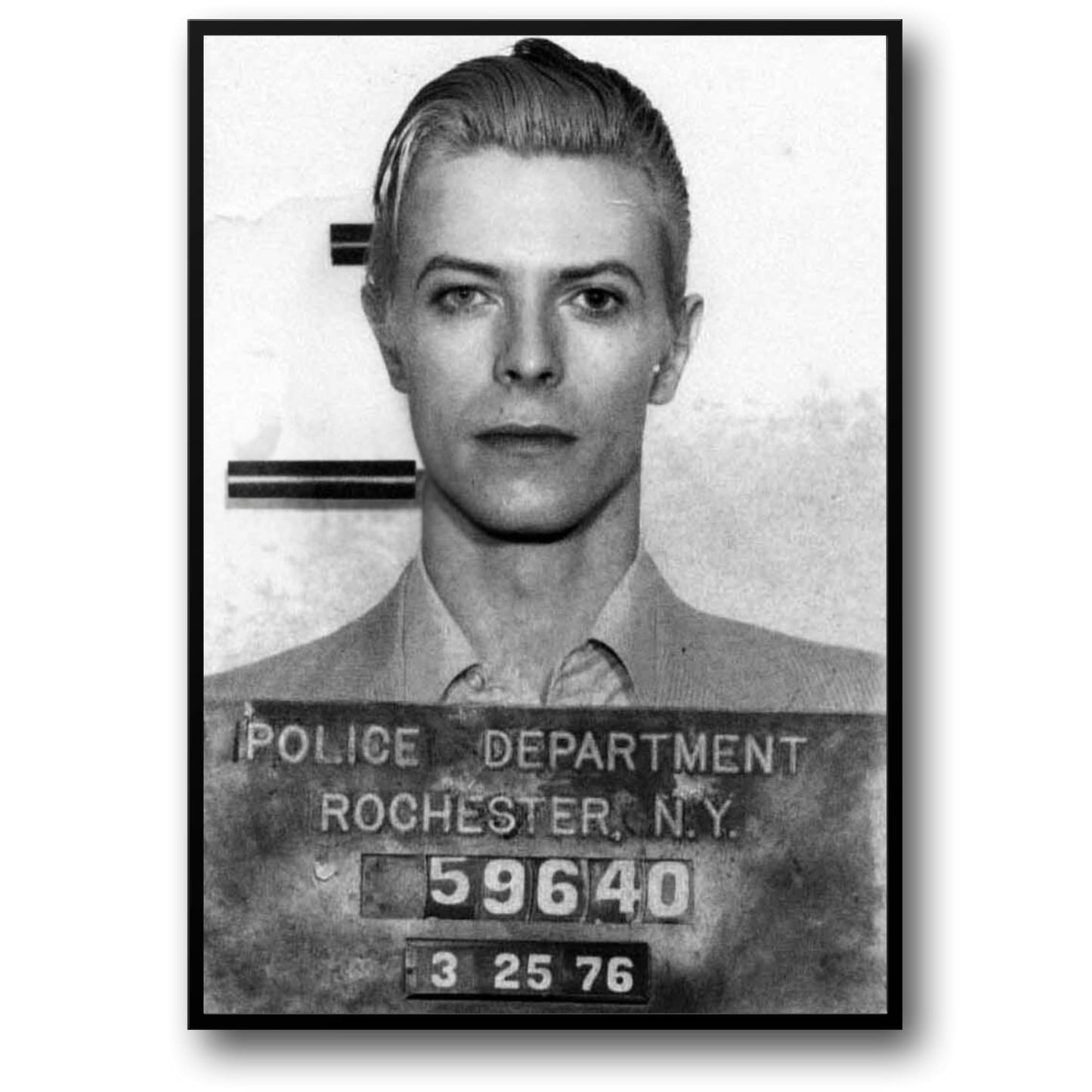 David Bowie | Vintage Mugshot