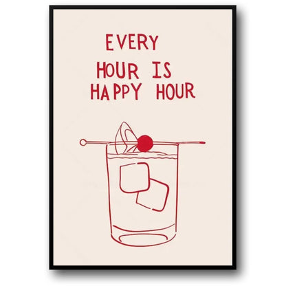 Minimalist Art | Every Hour Is Happy Hour