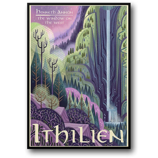 Ithilien Poster | Mystical Ithilien Forest Poster: Enchanted Gateway to Adventure  Exclusive Artwork for Epic Fantasy Enthusiasts and Mystical Landscape Collectors