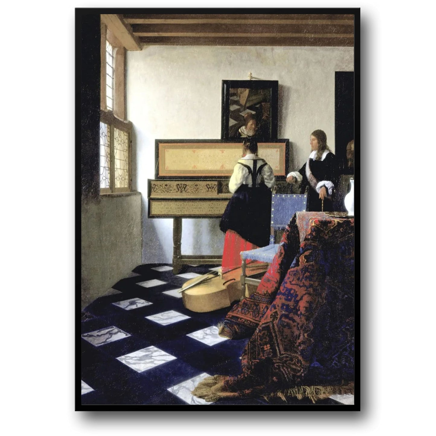Johannes Vermeer | The Music Lesson | Classic Dutch Art