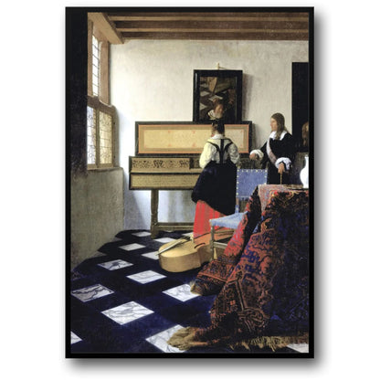 Johannes Vermeer | The Music Lesson | Classic Dutch Art