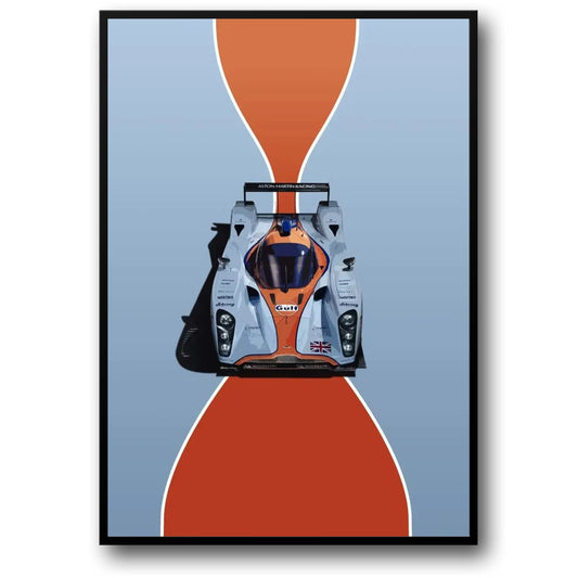 Aston Martin Prototype | Vintage Racing Poster | Aston Martin's Le Mans Challenger | Iconic Racing Moments Captured