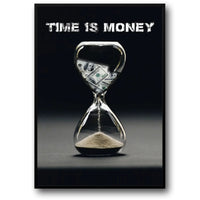 Time Is Money Hourglass | Modern Motivational Decor