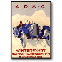 A.D.A.C. Winterfahrt | Vintage Racing Art