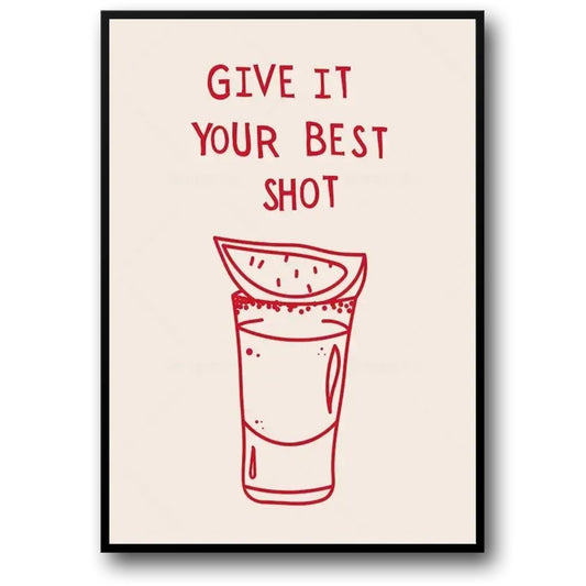 Give It Your Best Shot | Minimalist Black & White Inspiration