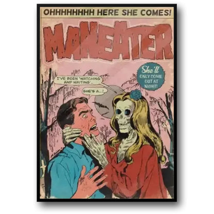 Daryl Hall & John Oates | Maneater Comic Poster