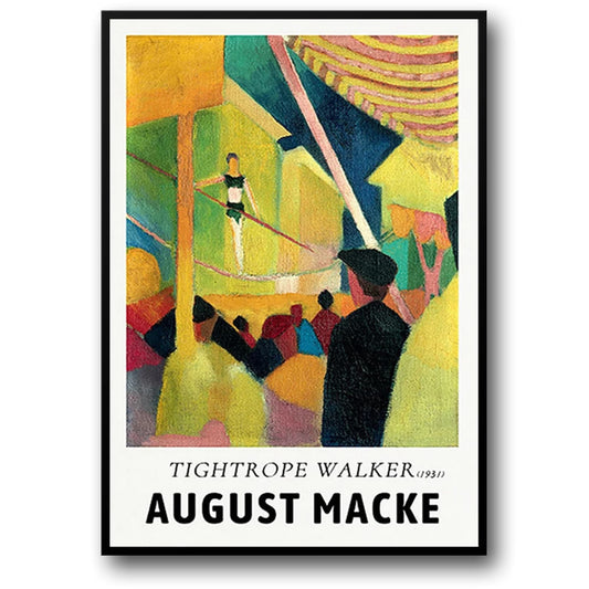 August Macke | Tightrope Walker | Art Print Poster | 1931 | Vintage Style | Wall Decor | Ideal for Living Room or Office