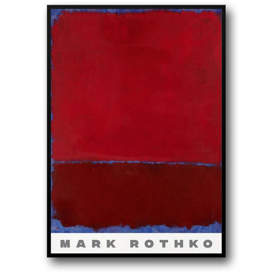 Mark Rothko | Abstract Expressionism | Bordeaux & Red on Blue
