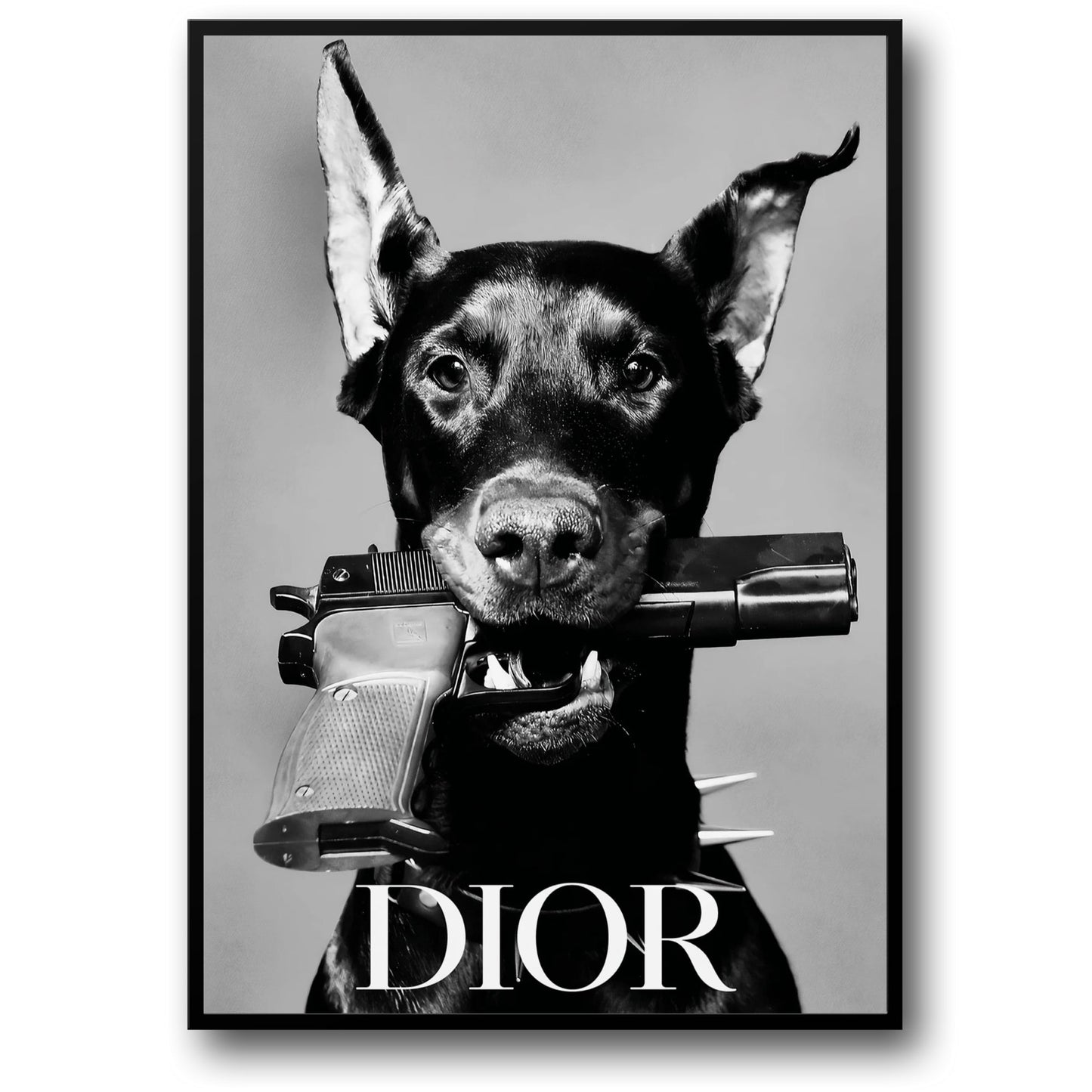 Dior Dog | Elegant Home Decor Art