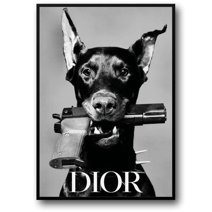 Dior Dog | Elegant Home Decor Art