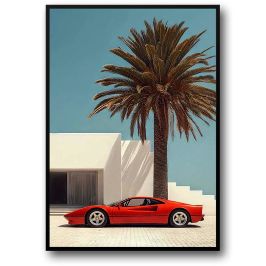 Miami Supercar Ferrari | Vintage Art