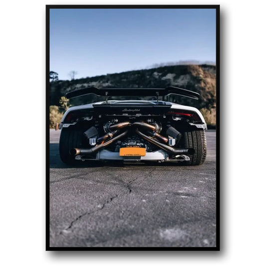 Lamborghini Supercar | Exposed Engine | Thrilling Racing Scene