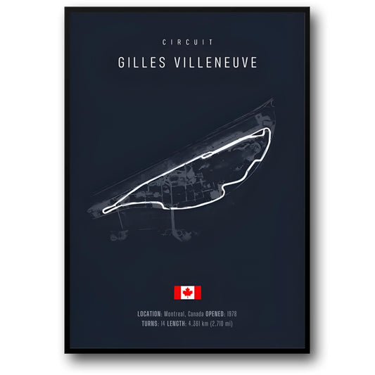 Gilles Villeneuve Circuit | F1 Track Layout Art