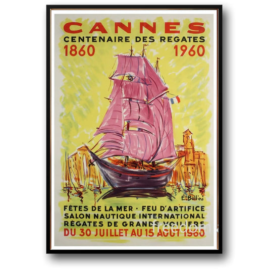 Cannes Sea Icons | Coastal Nautical Illustration