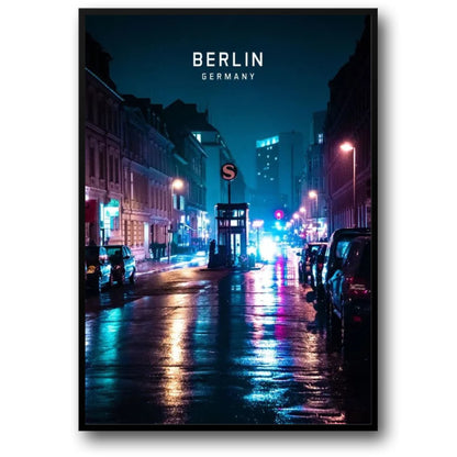 Berlin Skyline | Evening Cityscape | Europe Art Print | Wall Decor Poster