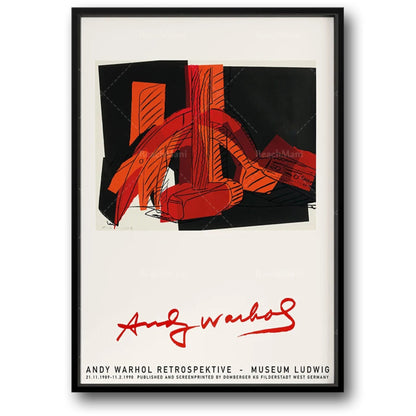 Andy Warhol | Retrospective Art Poster | Museum Ludwig 1989 | Vintage Pop Art | Iconic Wall Decor | Collectible Print