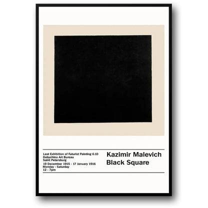 Malevich Black Square | Minimalist Abstract