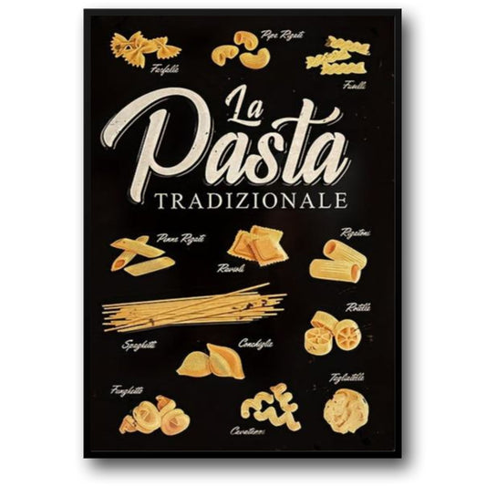 Vintage Kitchen Poster | Pasta Traditionale