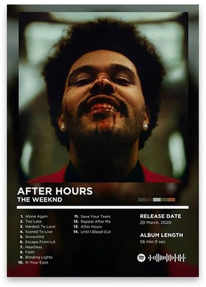 The Weeknd After Hours | Iconic Album Cover | Hip Hop Art