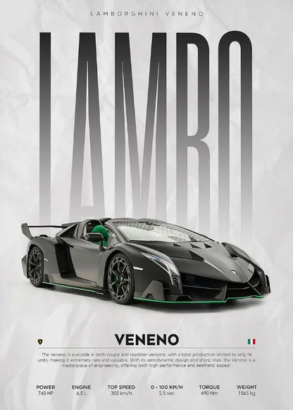 Lamborghini Veneno & Huracan STO | Hyper Car Art
