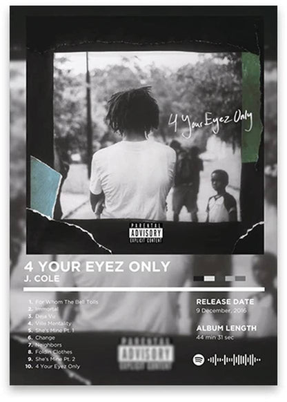 J. Cole | 4 Your Eyez Only Album Cover | Hip Hop Art