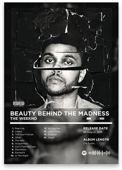 The Weeknd | Beauty Behind the Madness | Hip Hop Artwork