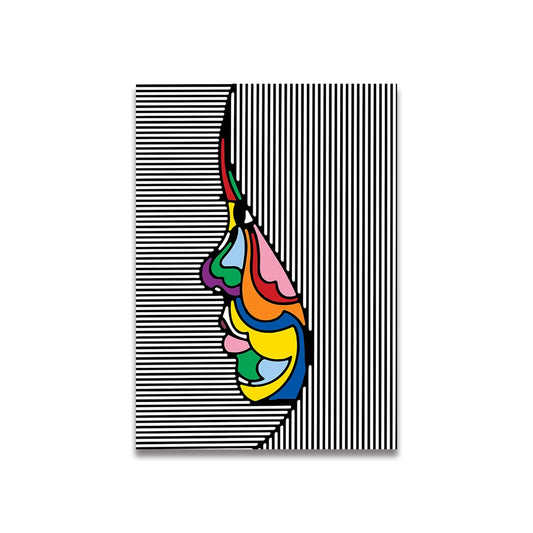 Simplicity Vintage Cartoon Art Print | Pink Canvas Poster | Wall Art Decor | Living Room & Bedroom