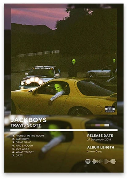 Travis Scott JACKBOYS | Iconic Hip Hop Album Art