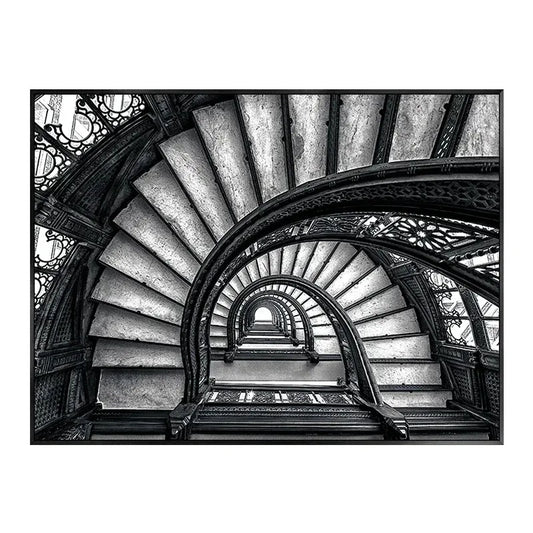 Infinite Ascent Poster | Architectural Spiral Design | Modern Art Decor | Home & Office Display