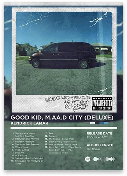 Good Kid, m.A.A.d city | Kendrick Lamar Album Art | Iconic Hip Hop